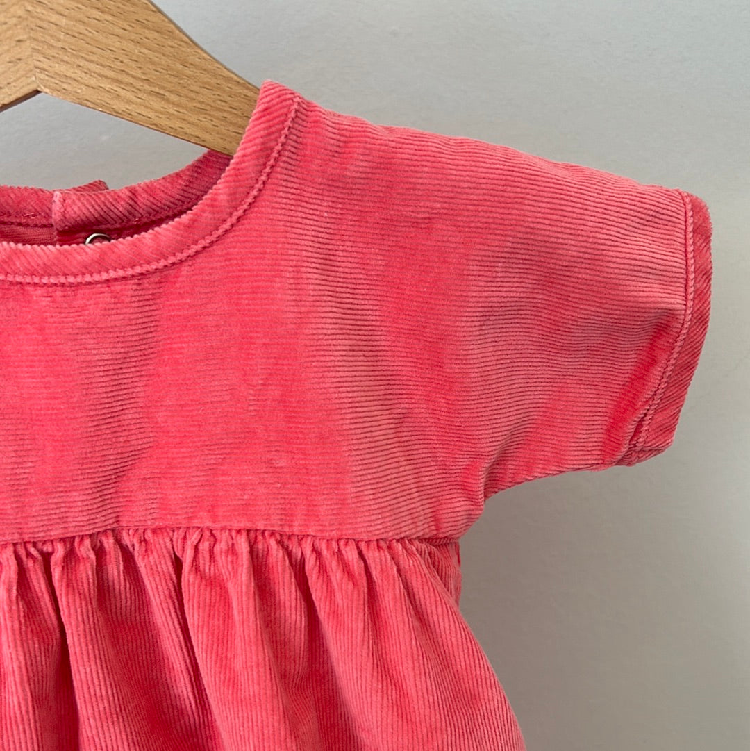 Petit Bateau Cord-Kleid - Gr. 74