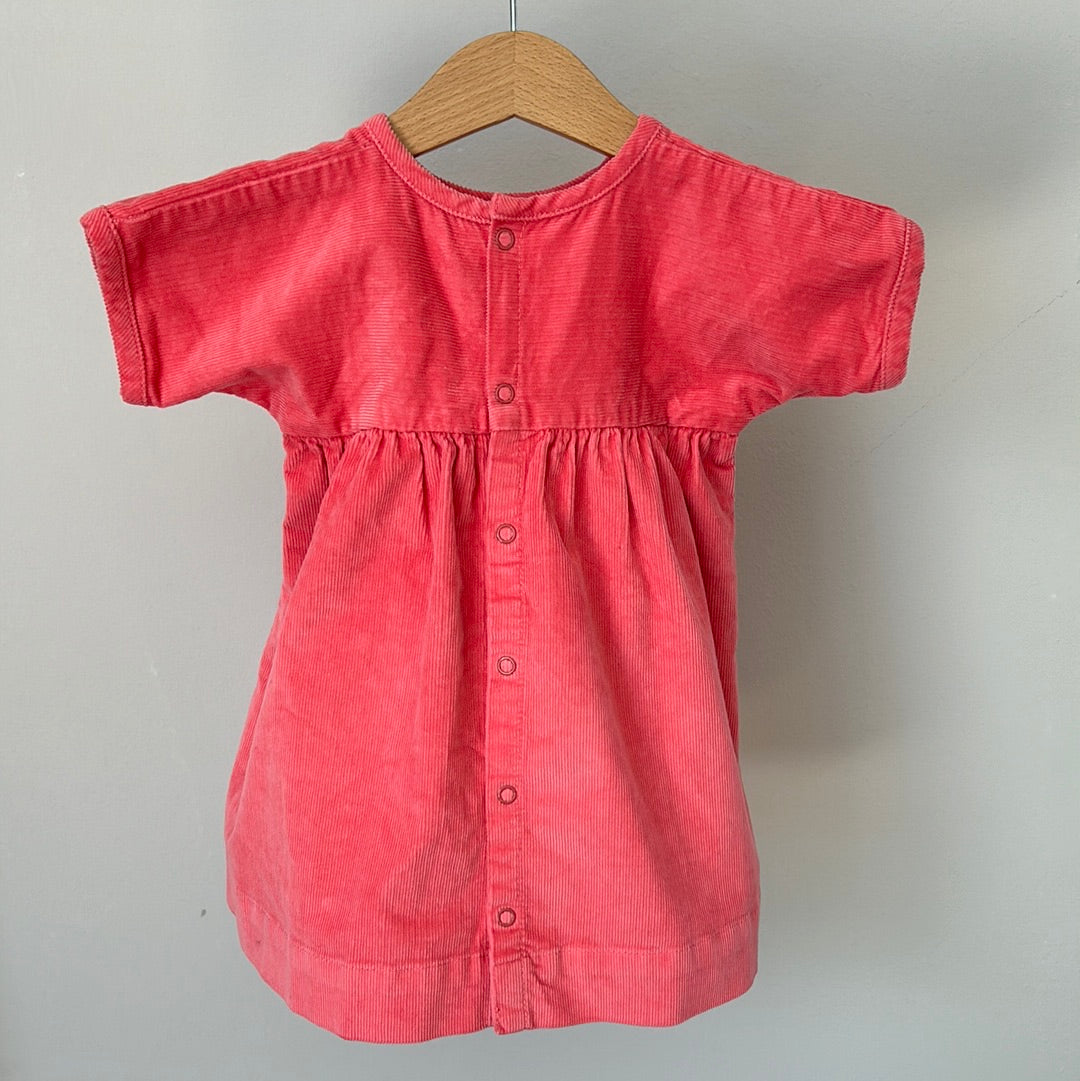 Petit Bateau Cord-Kleid - Gr. 74