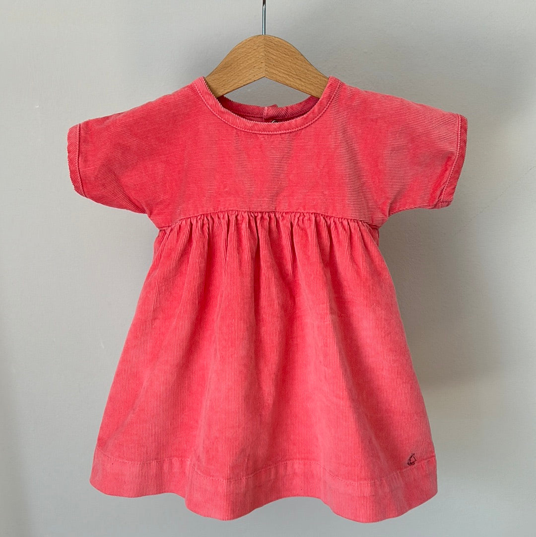 Petit Bateau Cord-Kleid - Gr. 74