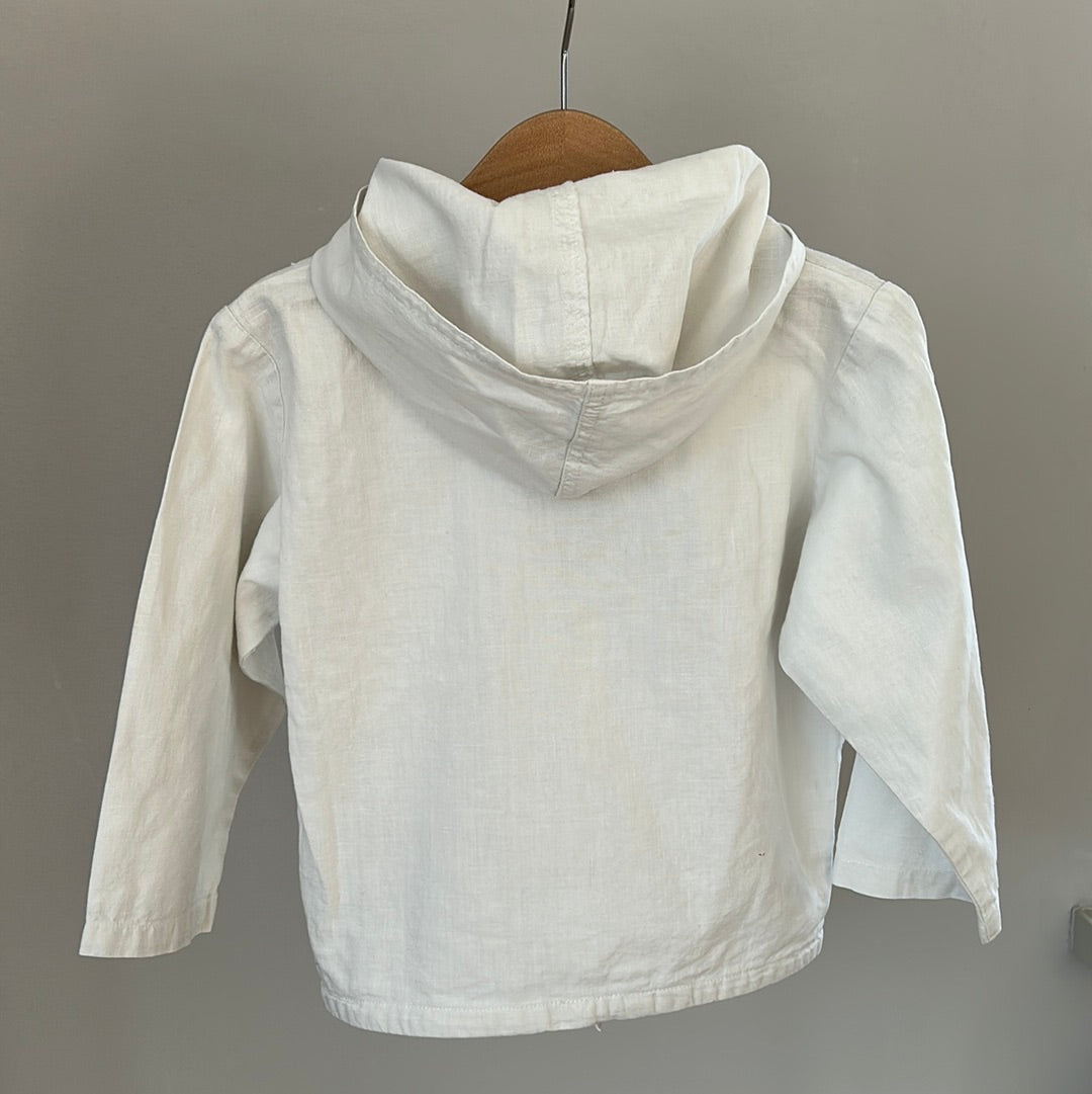 H&M Pullover mit Leinenanteil - Gr. 98