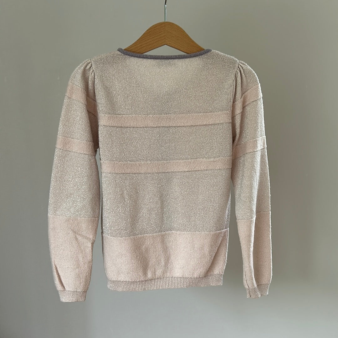 Strickjacke mit Glitzer - Gr. 116
