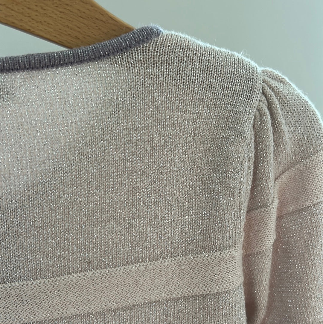 Strickjacke mit Glitzer - Gr. 116