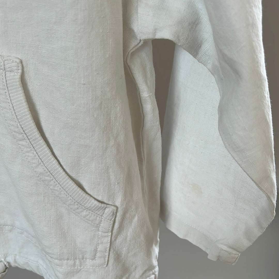 H&M Pullover mit Leinenanteil - Gr. 98