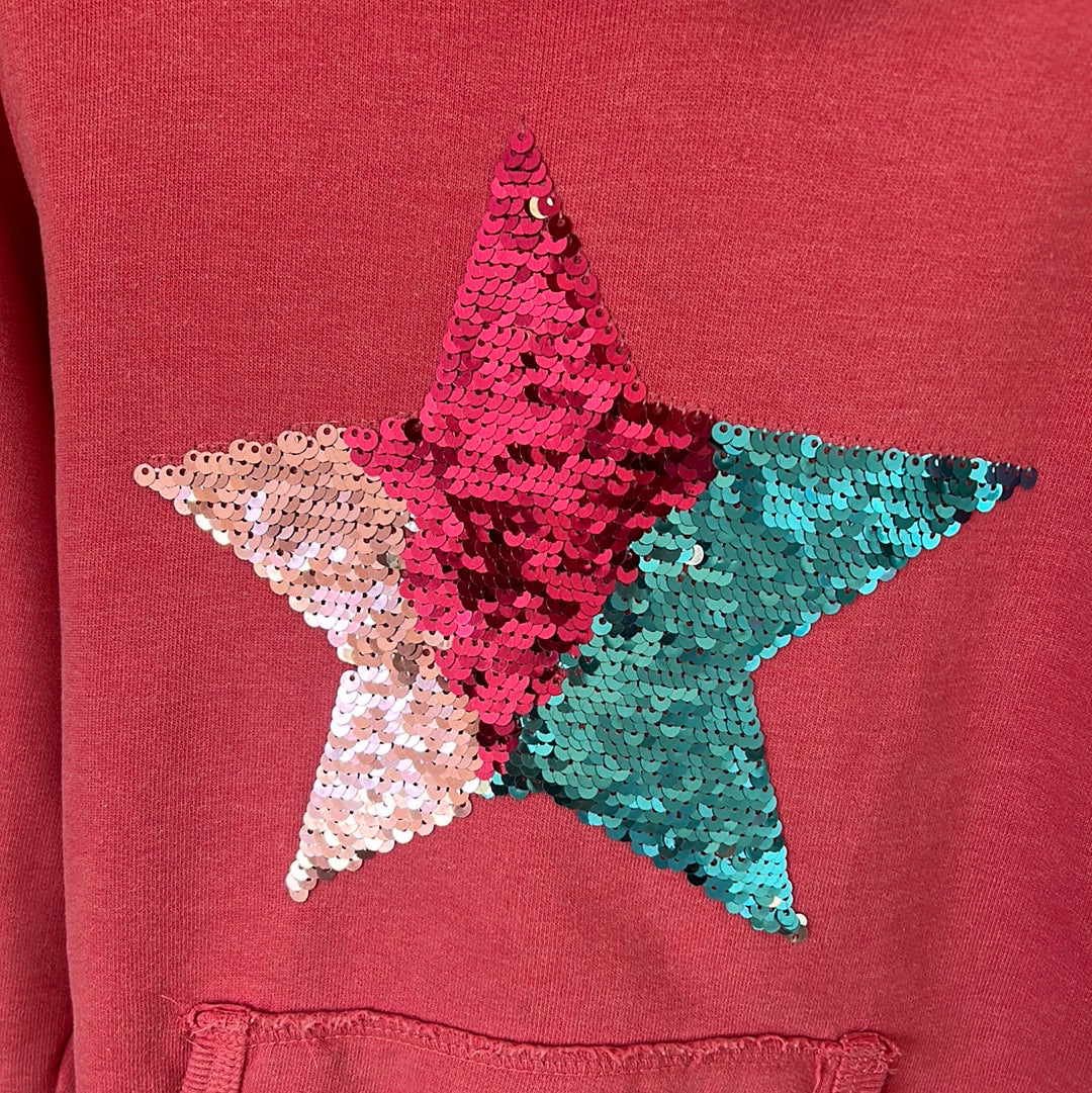 Sweatshirt mit Wende-Pailetten - Gr. 128/134