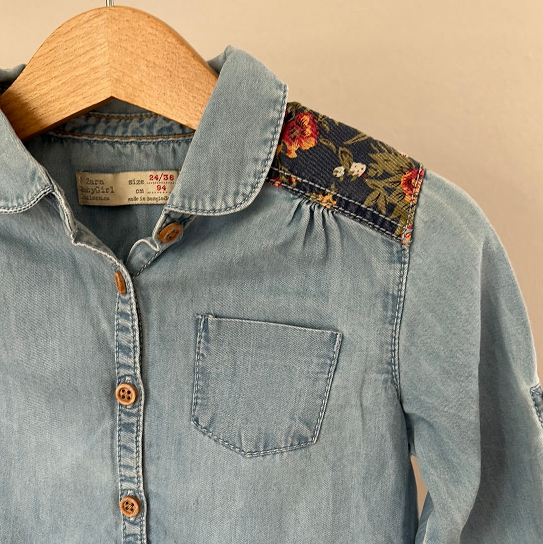 ZARA Jeans Bluse - Gr. 92