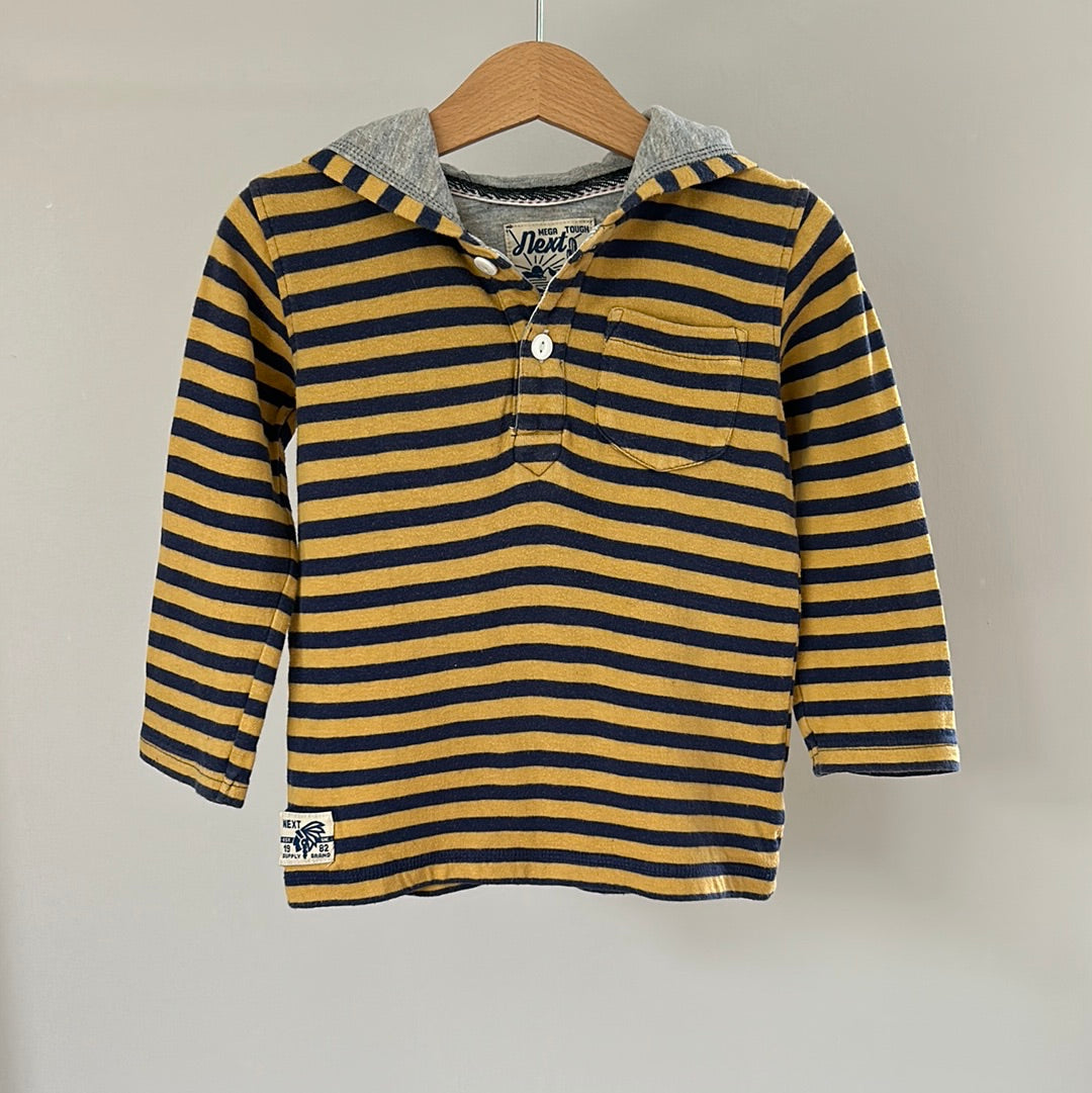Shirt mit Kapuze - Gr. 92