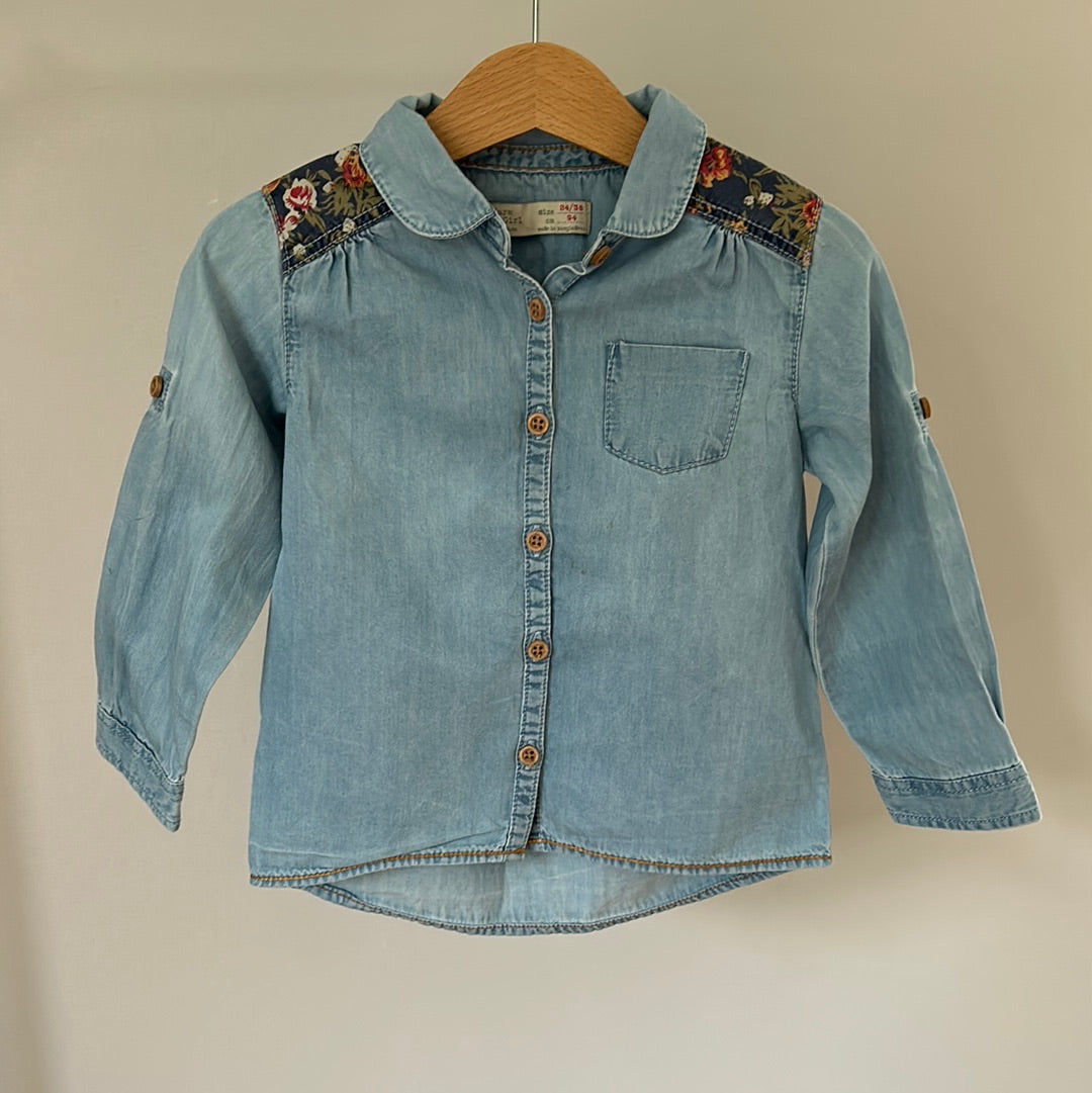 ZARA Jeans Bluse - Gr. 92