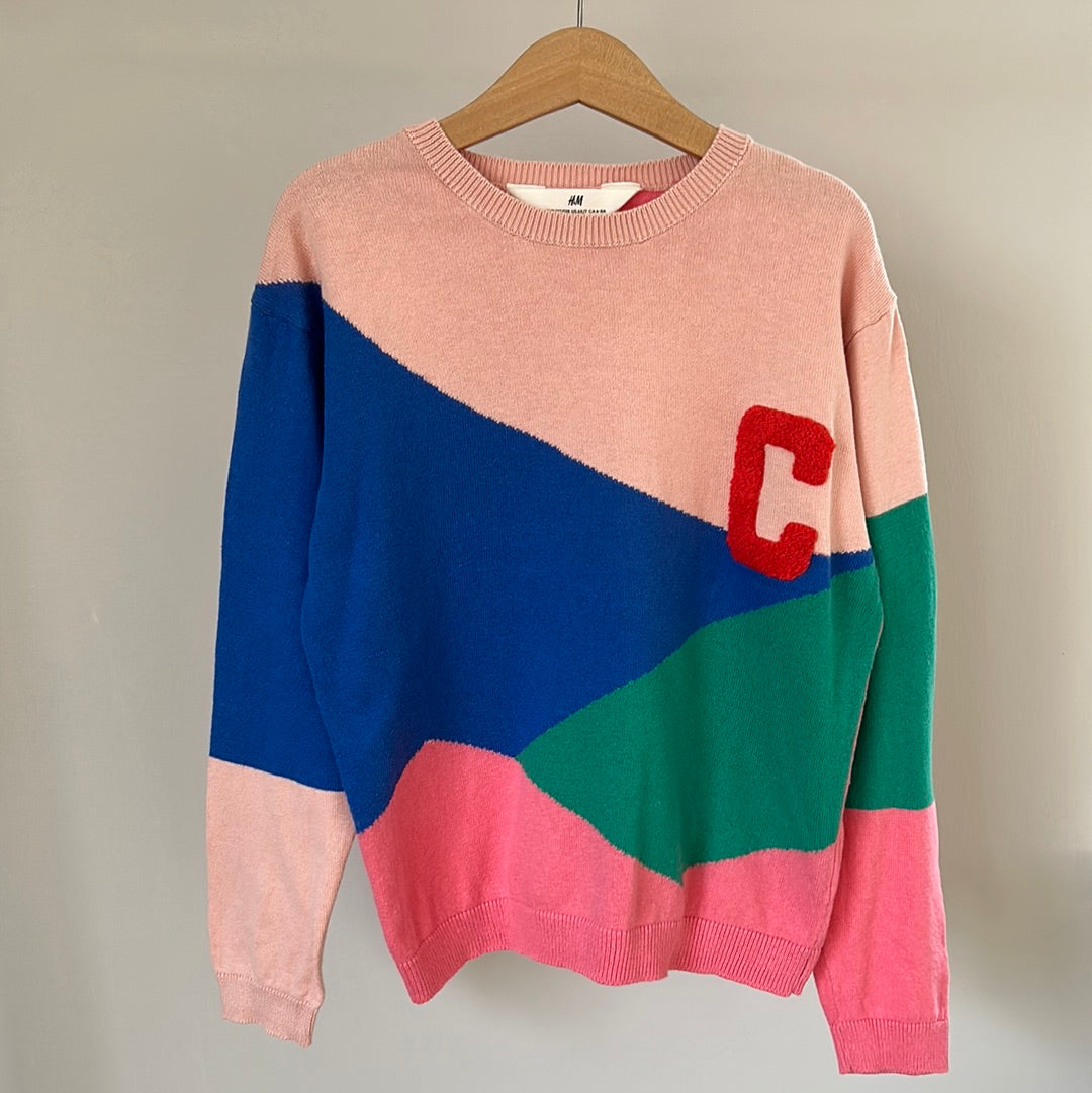 fröhlicher Pullover - Gr. 122/128