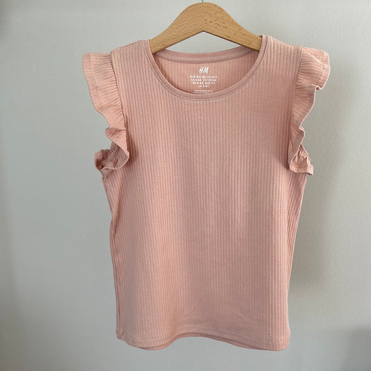 H&M Ripp-T-Shirt - Gr. 122/128