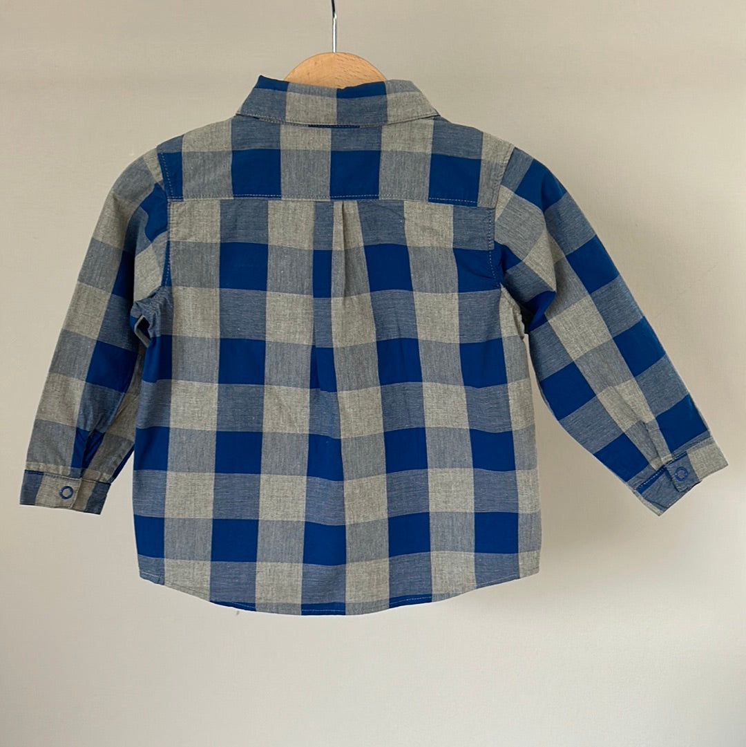 Petit Bateau Karo-Hemd - Gr. 86